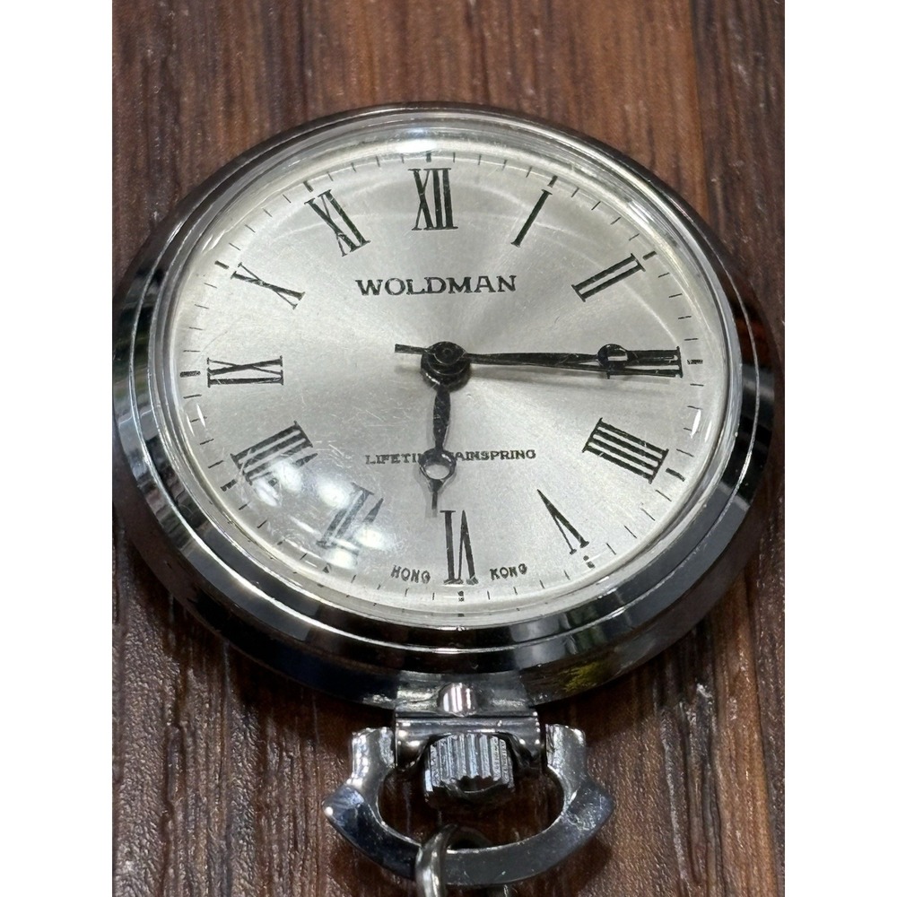 Vintage Woldman Pocket Watch Lifetime Mainspring Working